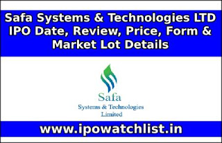 Safa Systems & Technologies LTD IPO