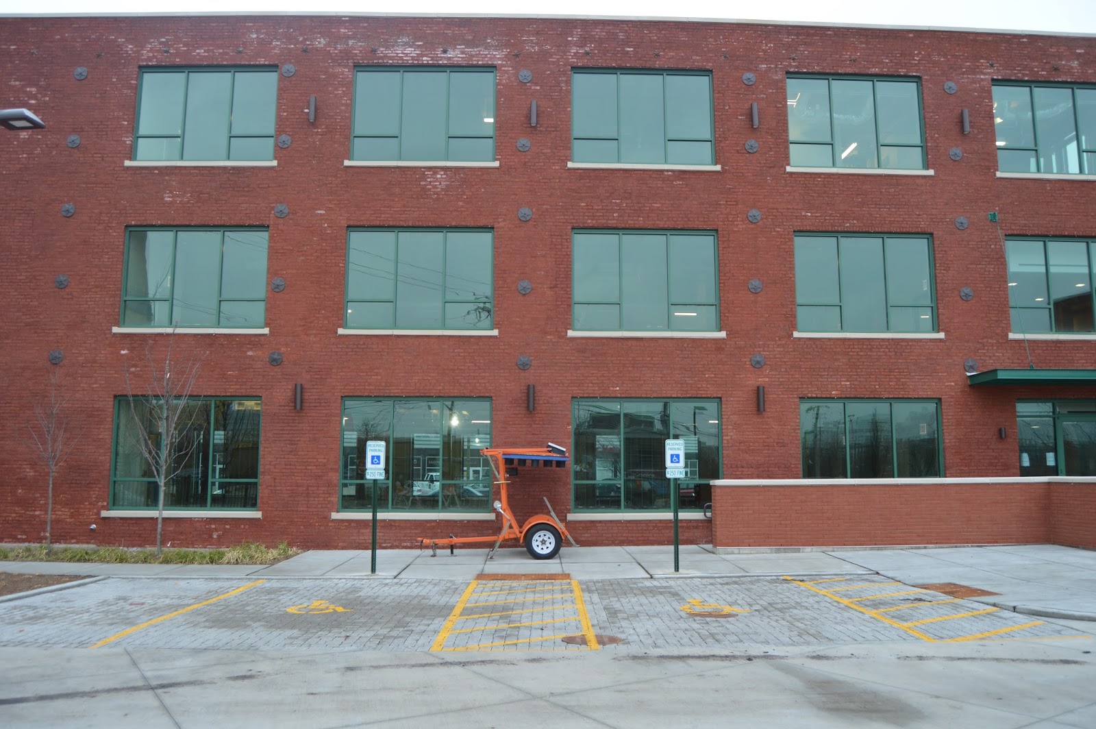 Industrial History Tie Rod Anchor Plates on Brick Buildings