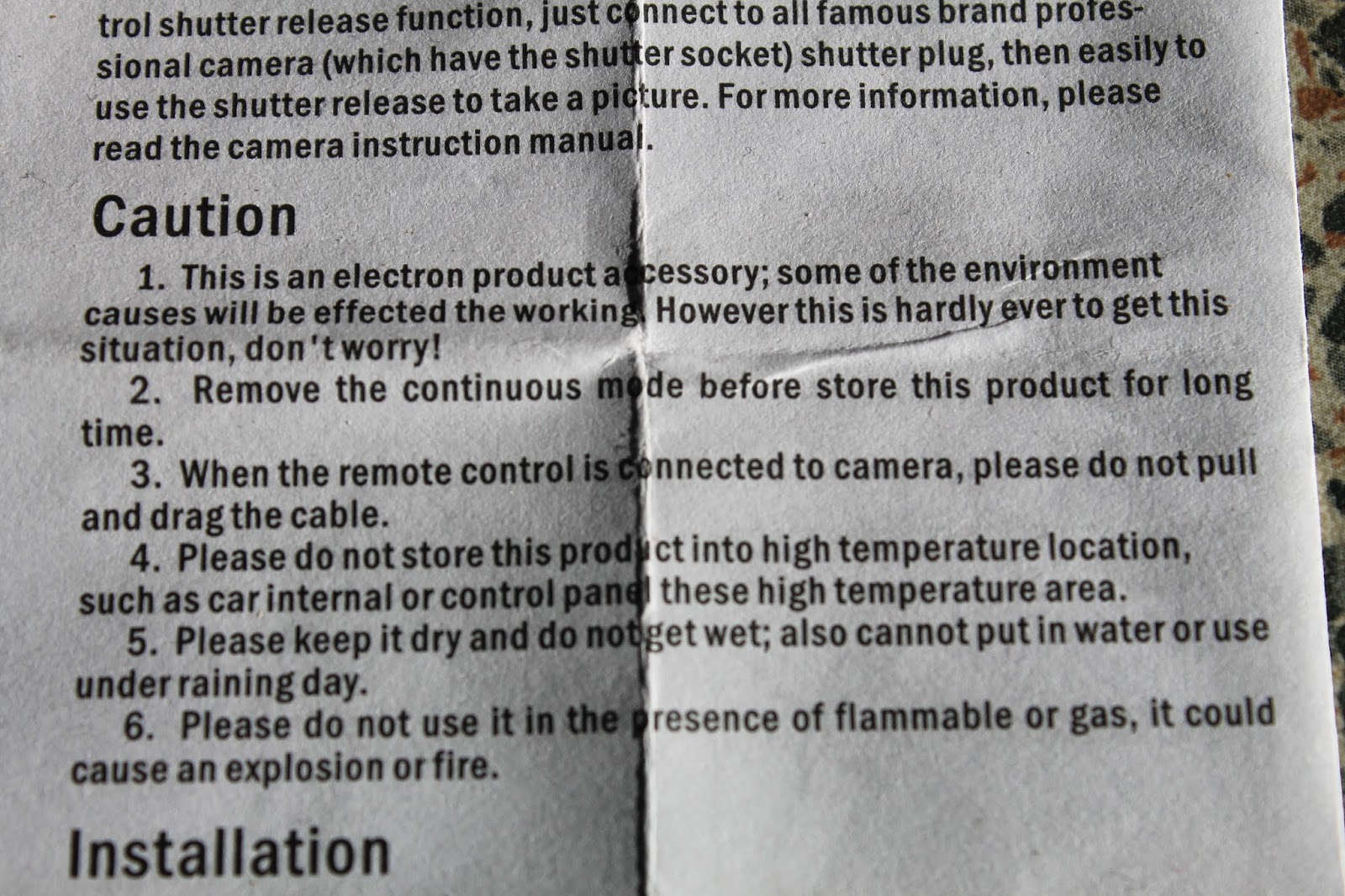The Bohemian Budgie Chinese Instruction Leaflet