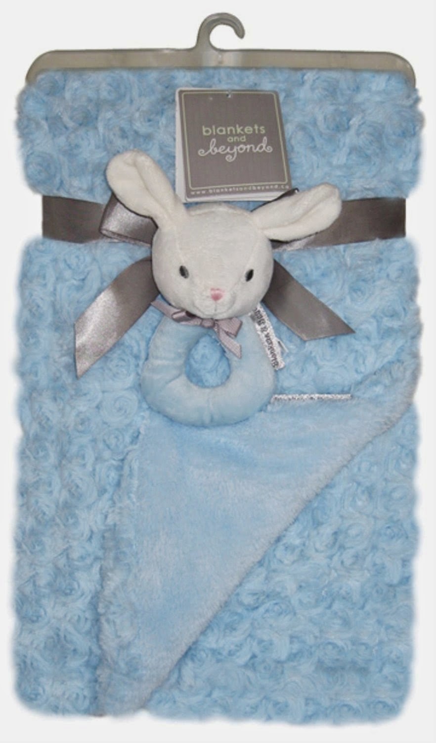 All Things Children Blankets and Beyond Baby Blanket with Toy Bunny