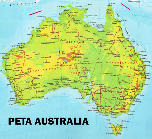 Gambar Peta australia versi atlas