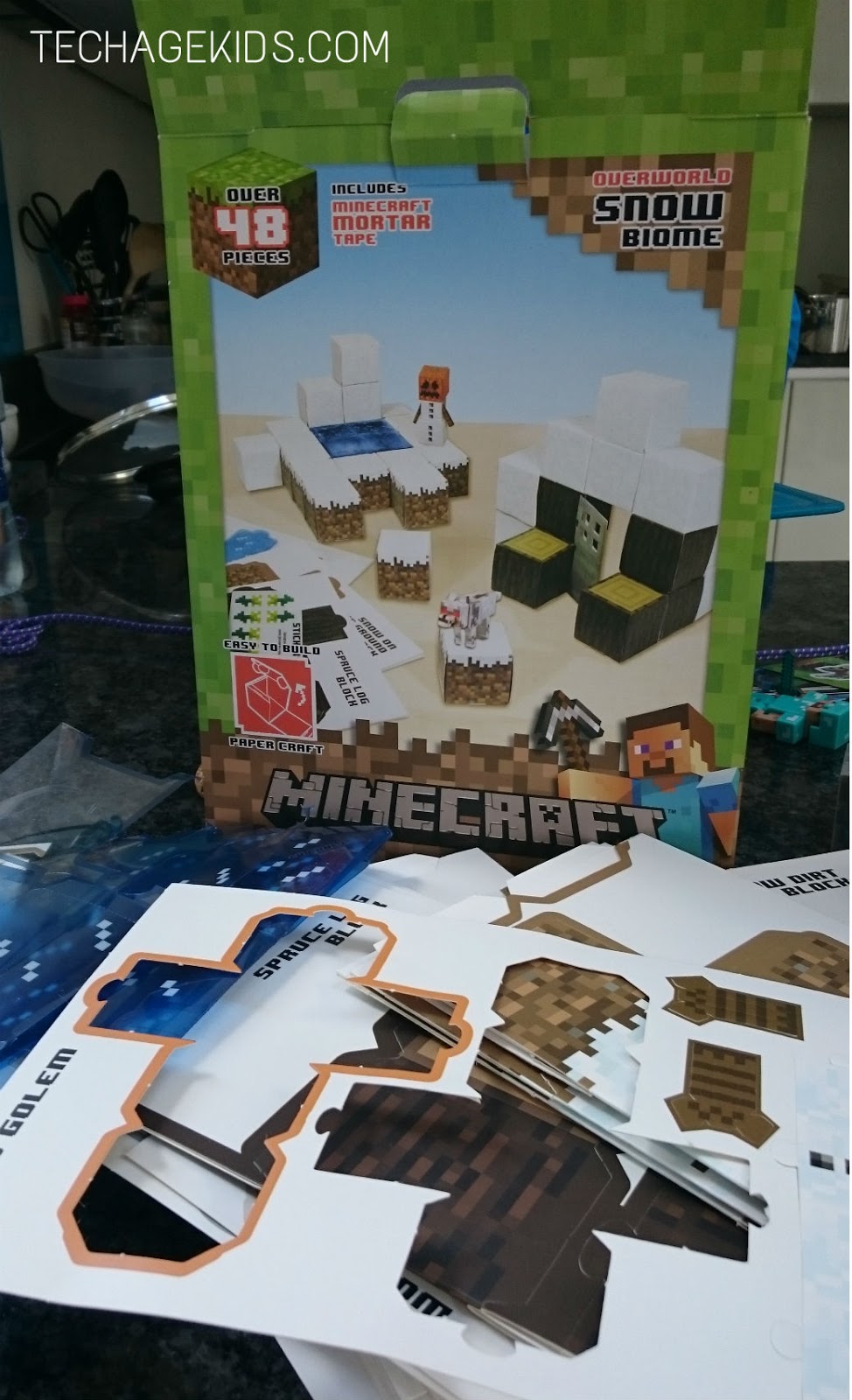 Minecraft Papercraft Snow Set