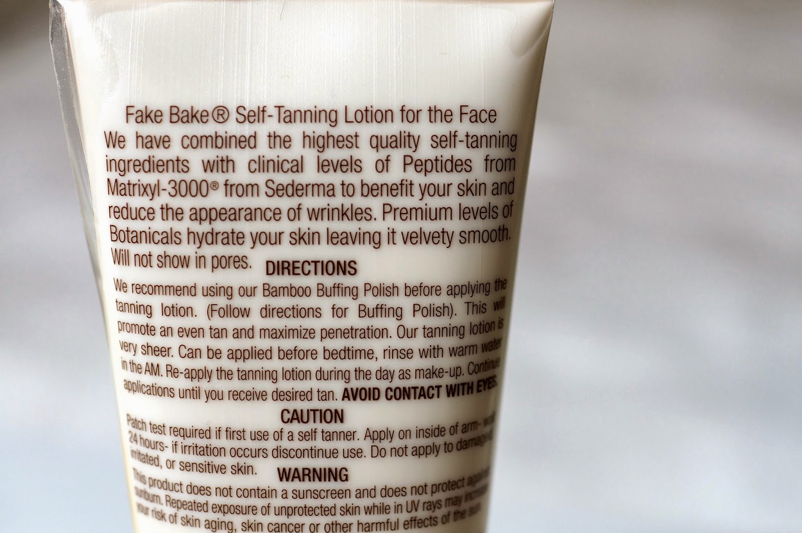 Fake Bake The Face Anti-Ageing Self Tanning Lotion with Matrixyl-3000  Review - Really Ree