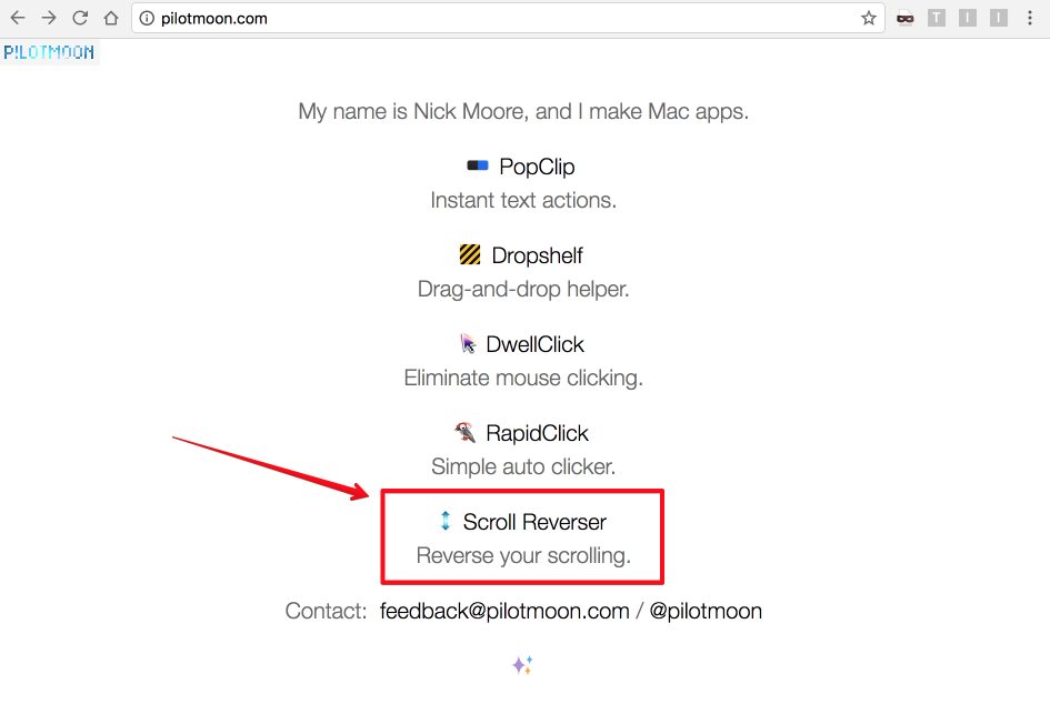 scroll reverser start at login scroll reverser start at login