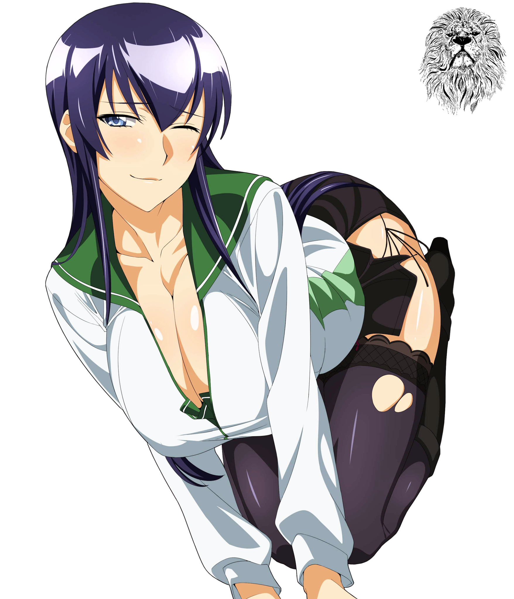 Render Busujima Saeko + Highschool of the Dead.