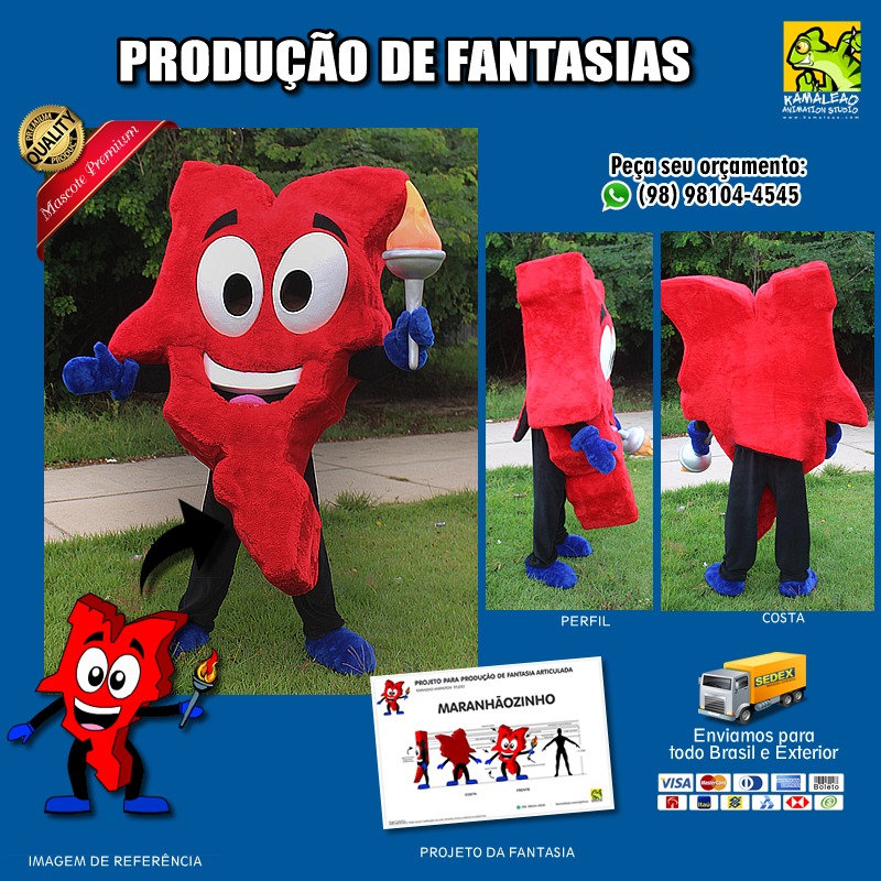 MASCOTE - Fantasia do Mapa do Maranh�o