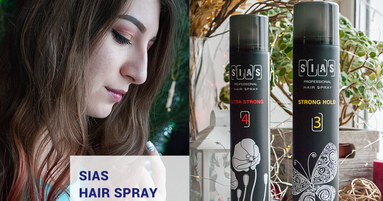 Лак для волос Sias Hair Spray, 3 сильная и 4 ультра-сильная фиксация.