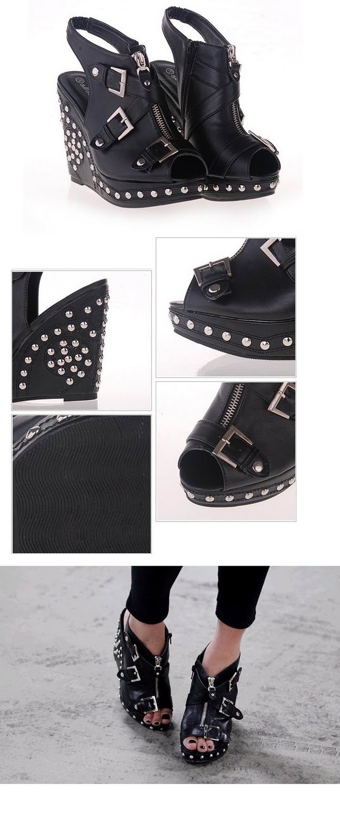 Motte Preorder: The Givenchy Inspired Studded Wedge Boots