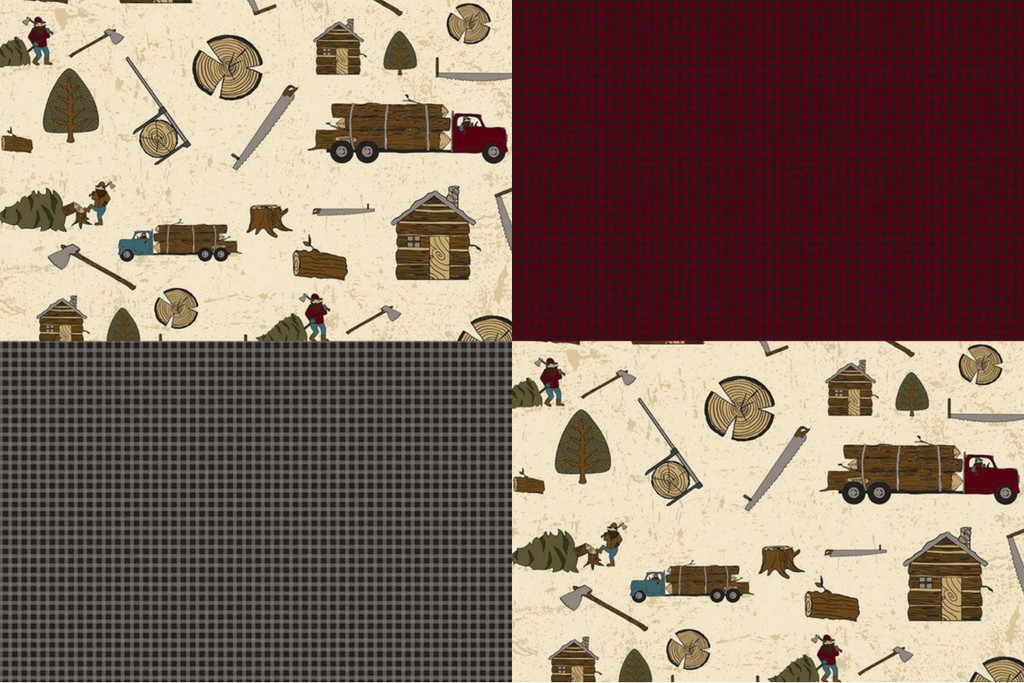 Just Let Me Quilt Riley Blake Designs Lumberjack Aaron Flannel