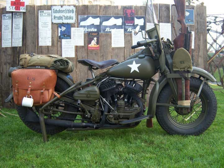 Harley Davidson wla с коляской