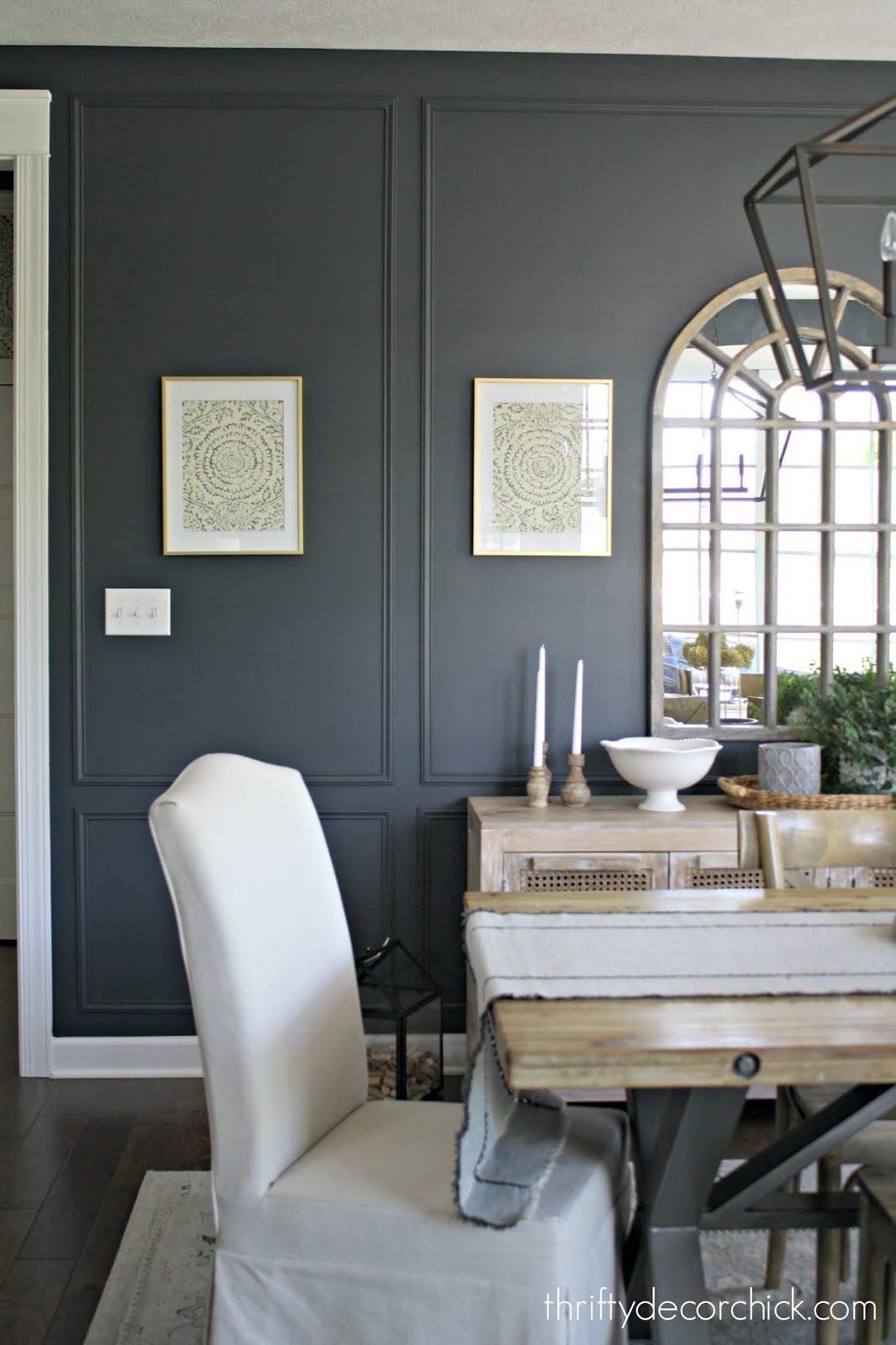 Adding Character To A Big Wall For Under 100 From Thrifty Decor Chick