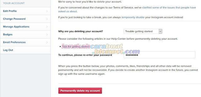 Cara Menghapus Akun Instagram di Android | Iphone Permanen Maupun Sementara Cara Menghapus Akun Instagram di Android | Iphone Permanen Maupun Sementara