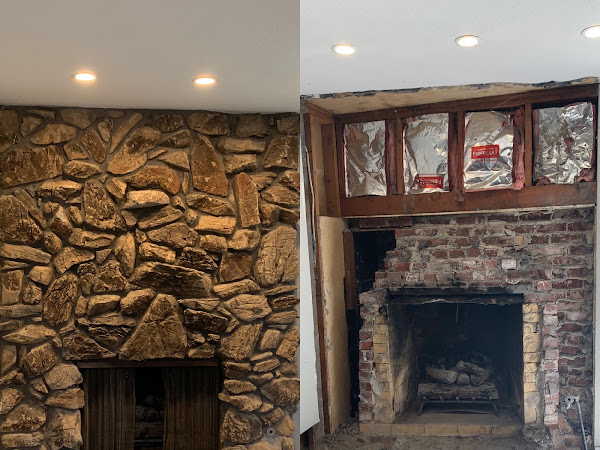 Our Fireplace Renovation Part 1: Demo Day