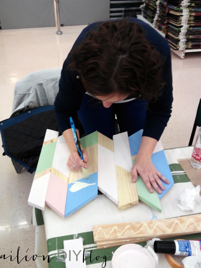 perchero diy milk paint