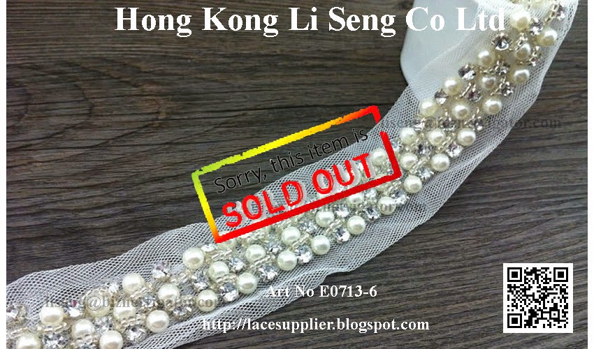 Beading Organza Lace Trims Manufacturer Wholesaler Supplier -" Hong Kong Li Seng Co Ltd "