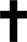 Simple silhouette of a cross