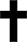 Silhouette of a cross used as a spacer between paragraphs or thoughts