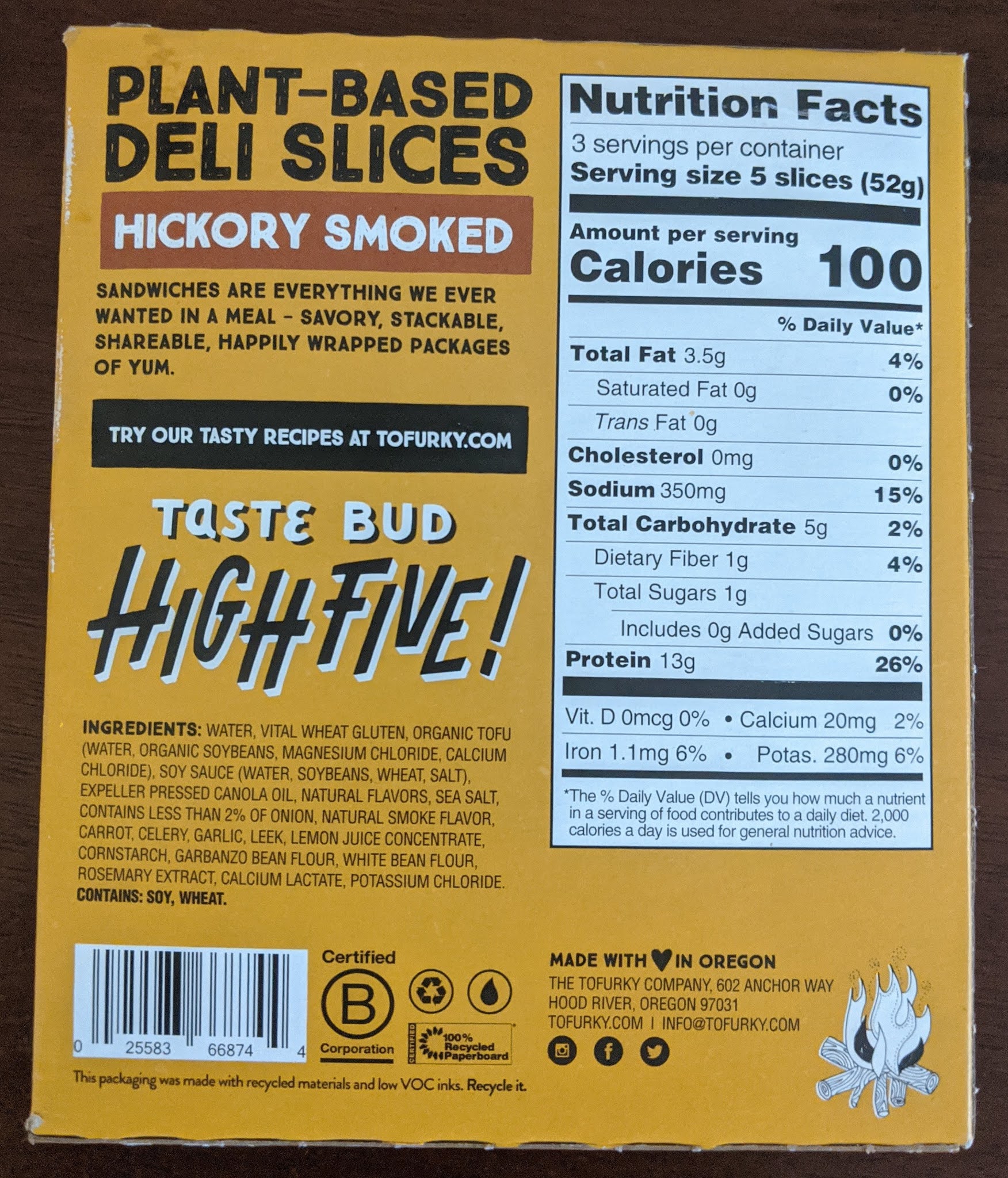 Vegan Adjacent Review Tofurky Hickory Smoked Deli Slices