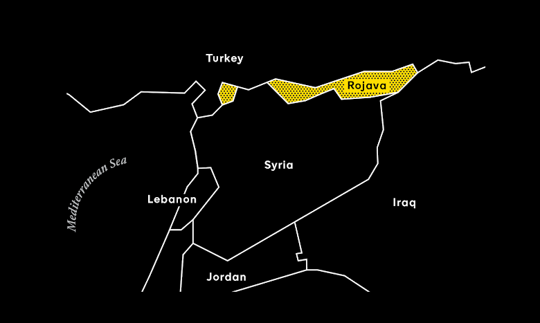 The territory of Rojava