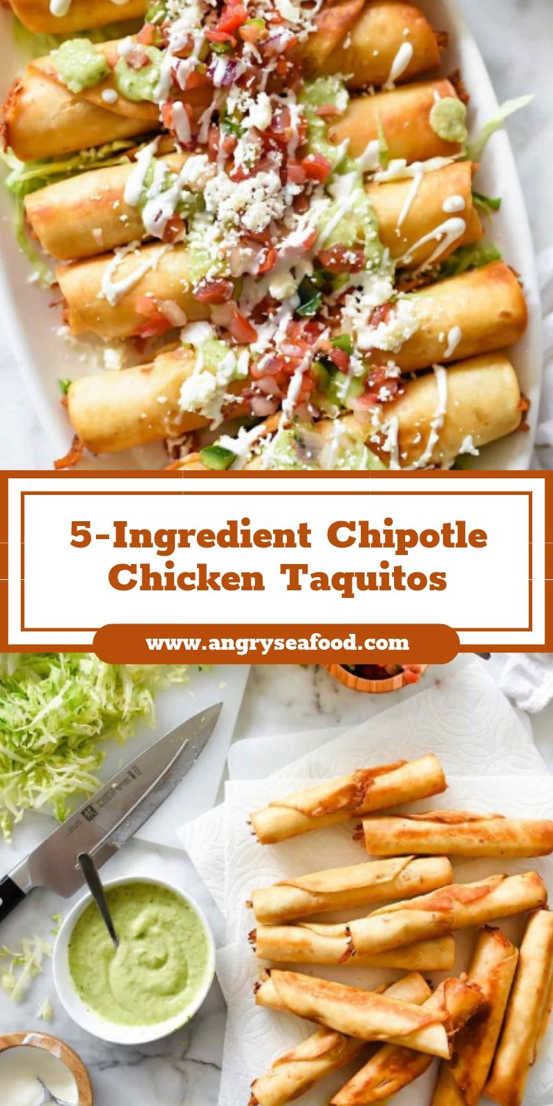 5-Ingredient Chipotle Chicken Taquitos 5-Ingredient Chipotle Chicken Taquitos