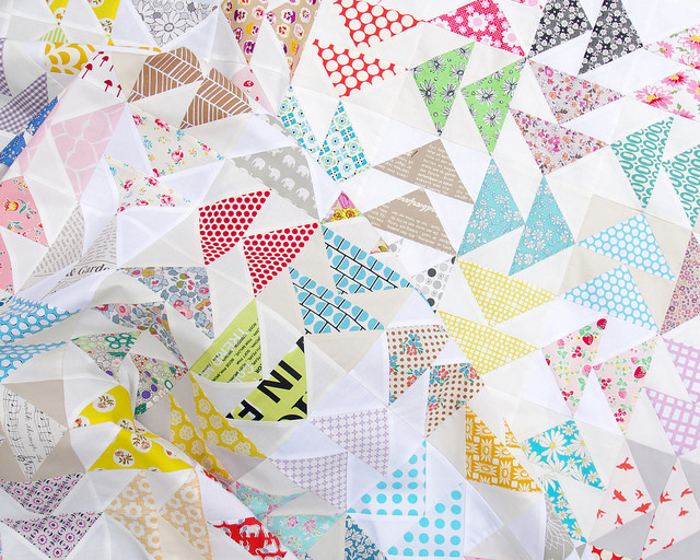 Double Flying Geese Quilt | Red Pepper Quilts 2015