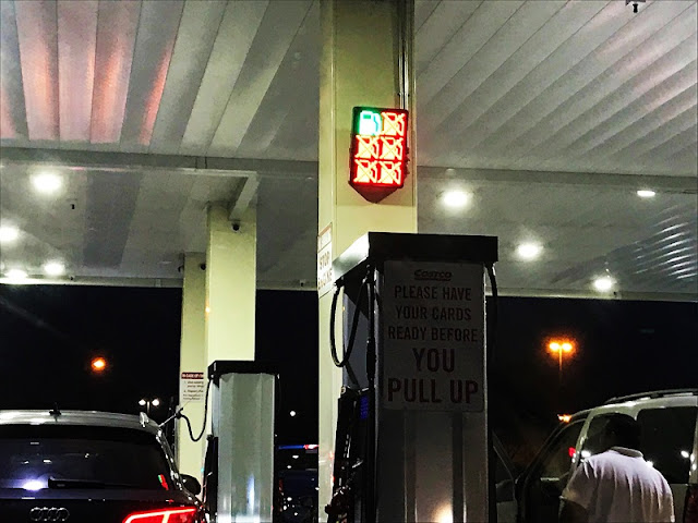 Open Gas Pump Indicators at Costco Gas Station | It has grown on me!