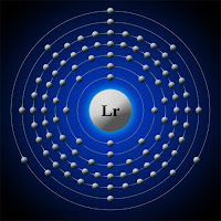 Lavrensiyum atomu ve elektronları