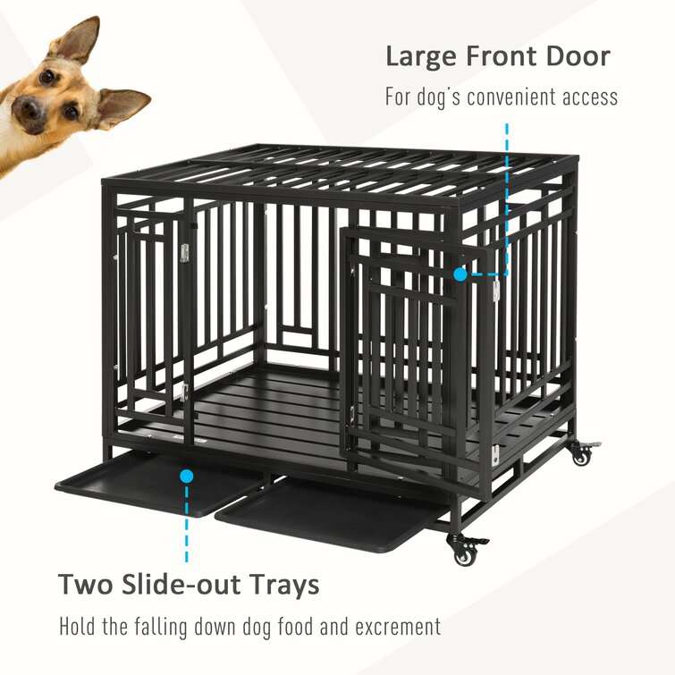 Review ﻿Tucker Murphy™ Pet 45 Heavy Duty Steel Dog Crate Kennel Pet