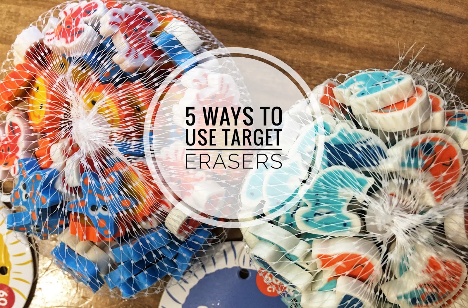 5 Ideas for Mini Erasers from the Target Dollar Spot