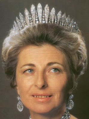 Tiara Mania: Archduchess Maria Theresa of Austria's Habsburg Fringe Tiara austria liechtenstein habsburg diamond fringe tiara kochert princess gina