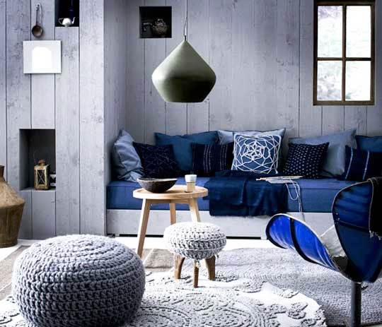 غـــرف معيشــه باللـــون الأزرق خيــااااااااااااال حكــاوينـــا