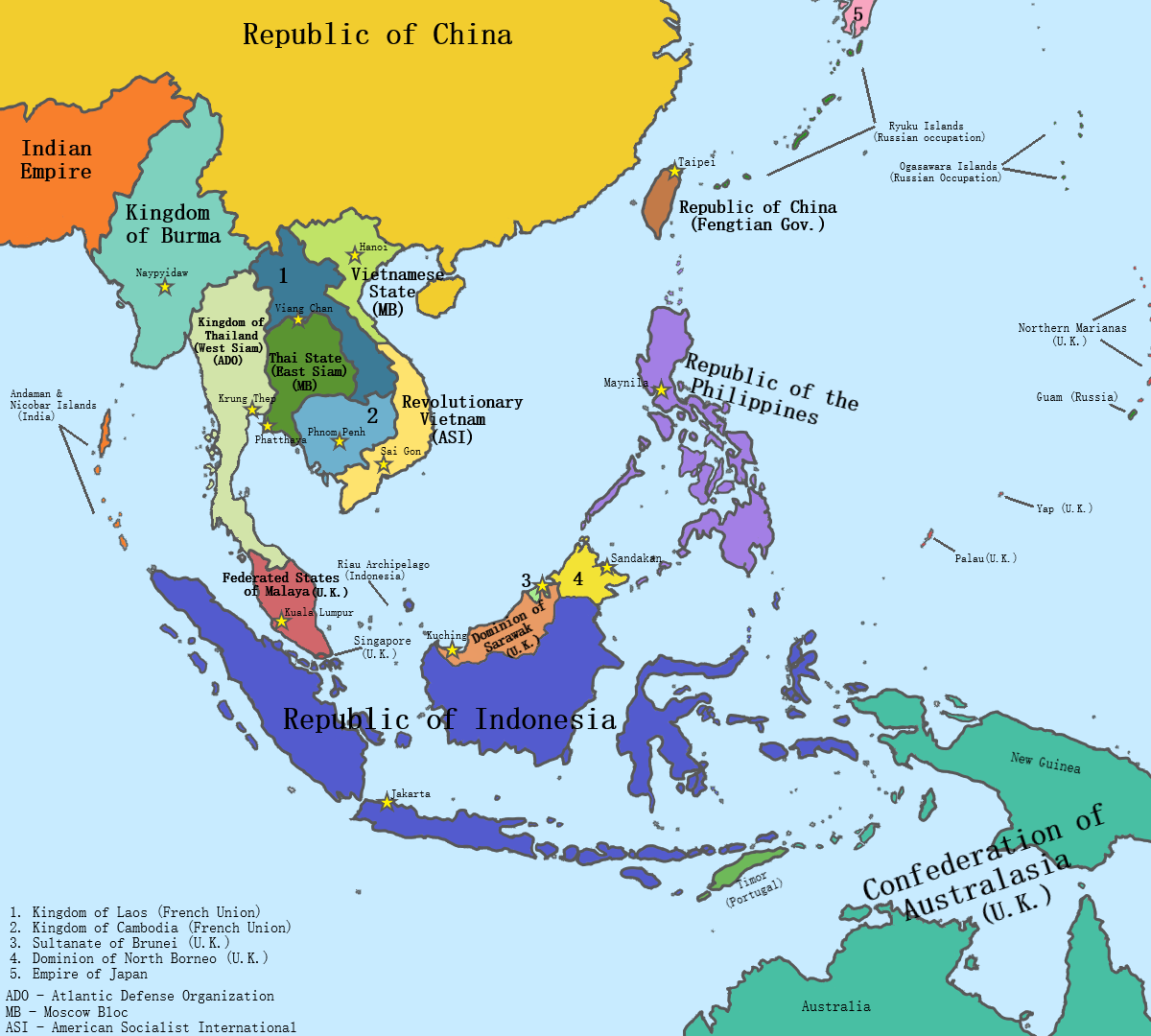 South And East Asia Political Map | World Image