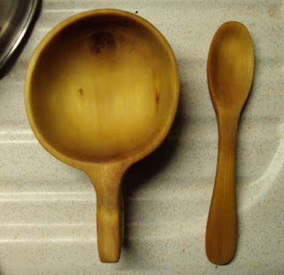 séchage kuksa cuillère bois