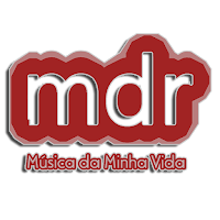 Música da Minha Vida - mdr logomarca vermelha 2015. Arte desenvolvida pelo Designer Gráfico, Web Design, Design de Aplicações e Técnico em Informática Daniel Rodrigues Figueredo - DRF Designer. Ouça música na hora que quiser totalmente de graça.