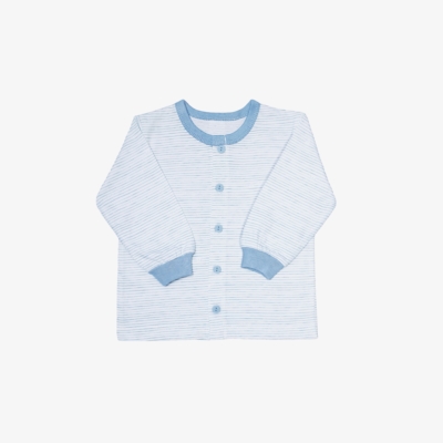 SET 5 áo dài tay Miomio cài giữa mỏng – Size 1M, Sọc xanh