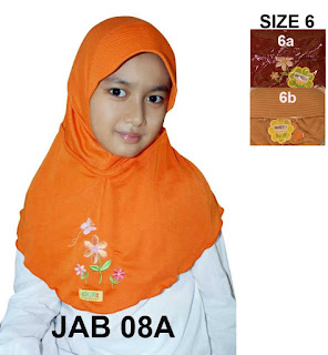 Jilbab Anak Delima Jab 08A