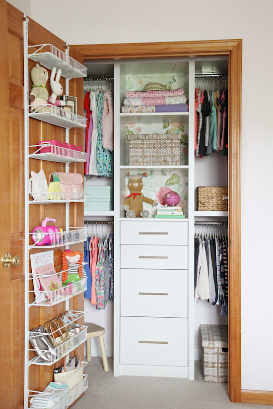 Before & After: Organized Girl's Bedroom Closet | IHeart Organizing ...