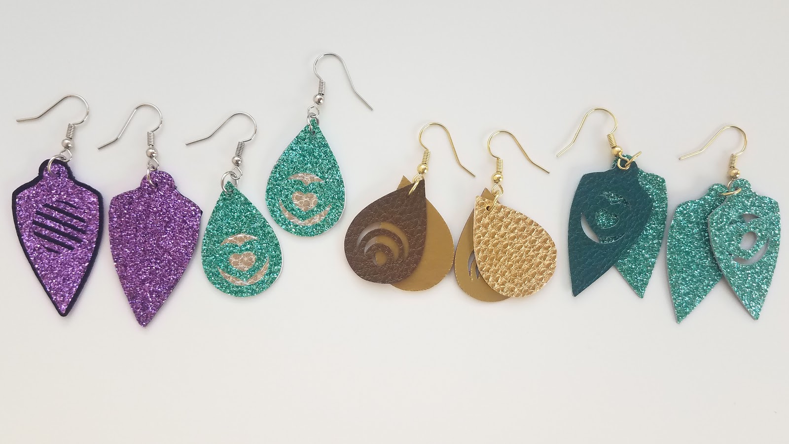 Faux Leather Earrings with HTV 3 Tips Silhouette School