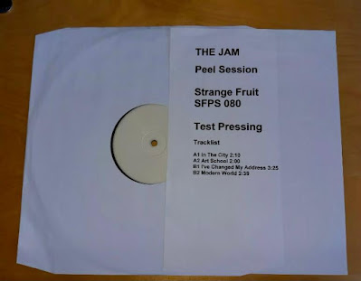 Rare test pressing of The Jam's 1977 Peel session