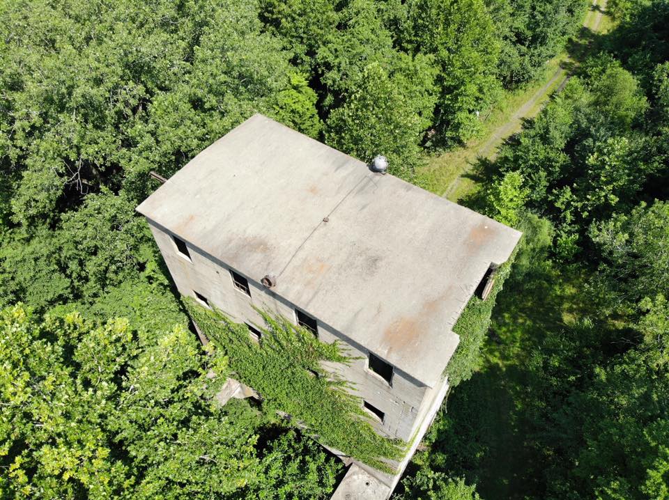 Towns and Nature Bluford, IL 1960s Aerial photo of IC Railyard and