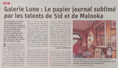 Article du Dauphiné Libéré /malooka
