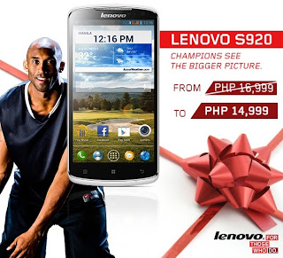 Lenovo S920 Early Christmas Price Drop