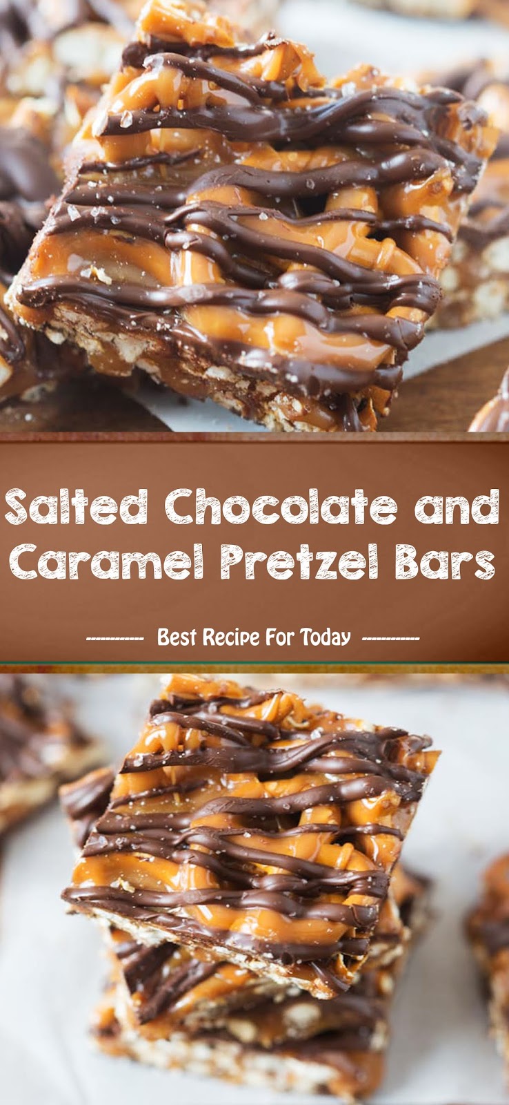Salted Chocolate and Caramel Pretzel Bars Healthy