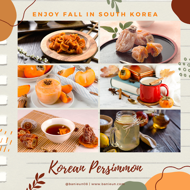 Korean Persimmon autumn food