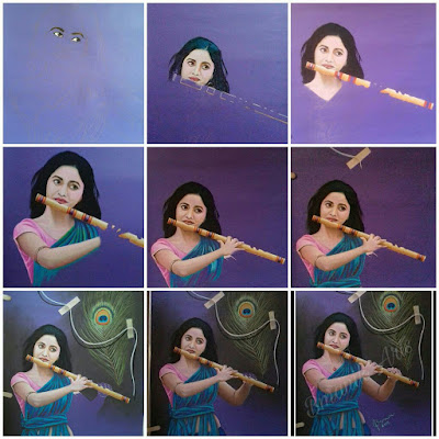 pastel work krishna sakhi - bmanikarts.in