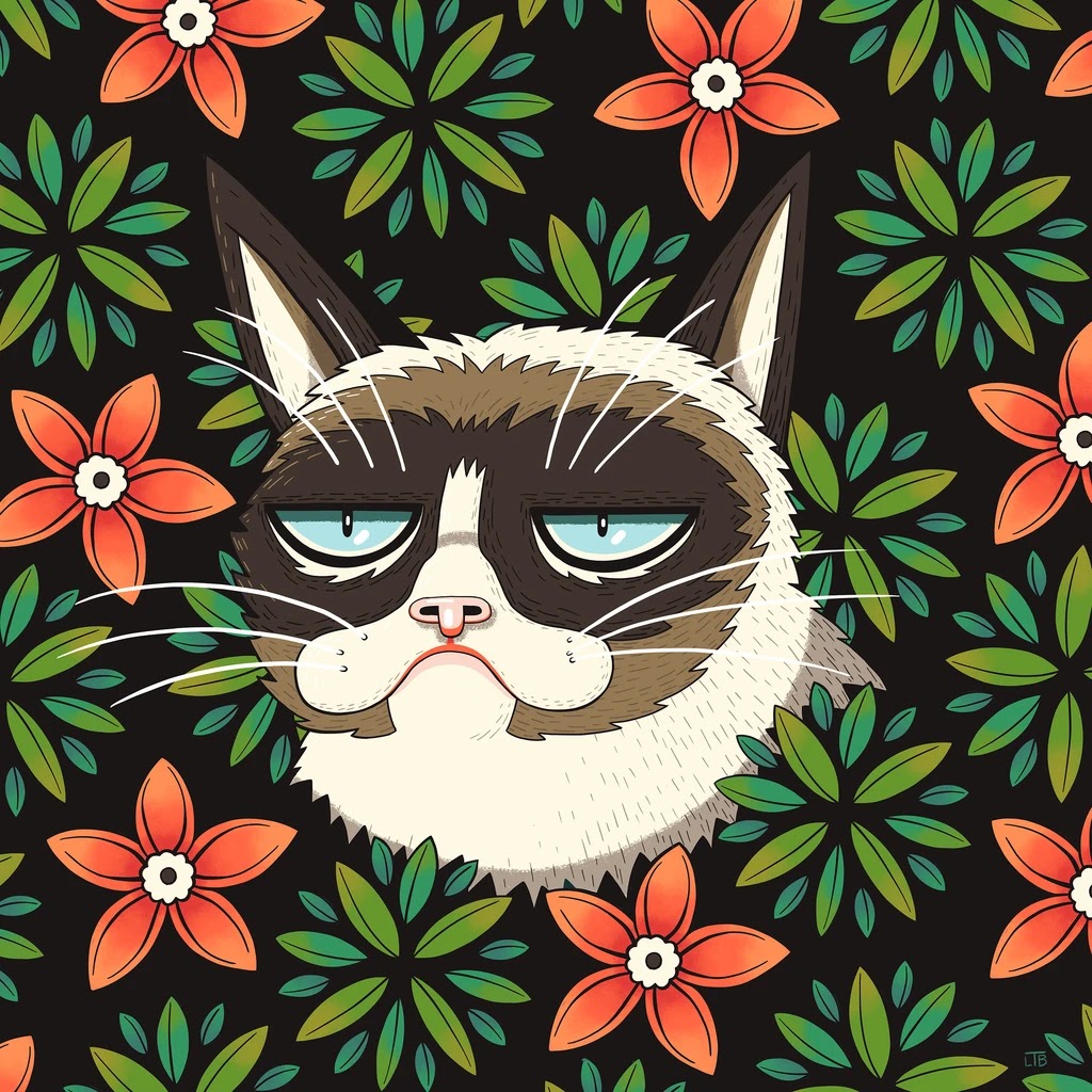 Angry Cat , an art print by Laura - INPRNT