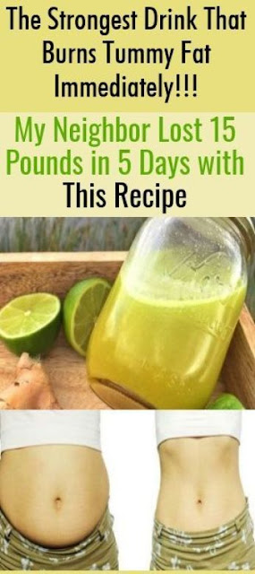 The Strongest Drink That Burns Tummy Fat Immediately!!! My Neighbor Lost 15 Pounds in 5 Days with This Recipe