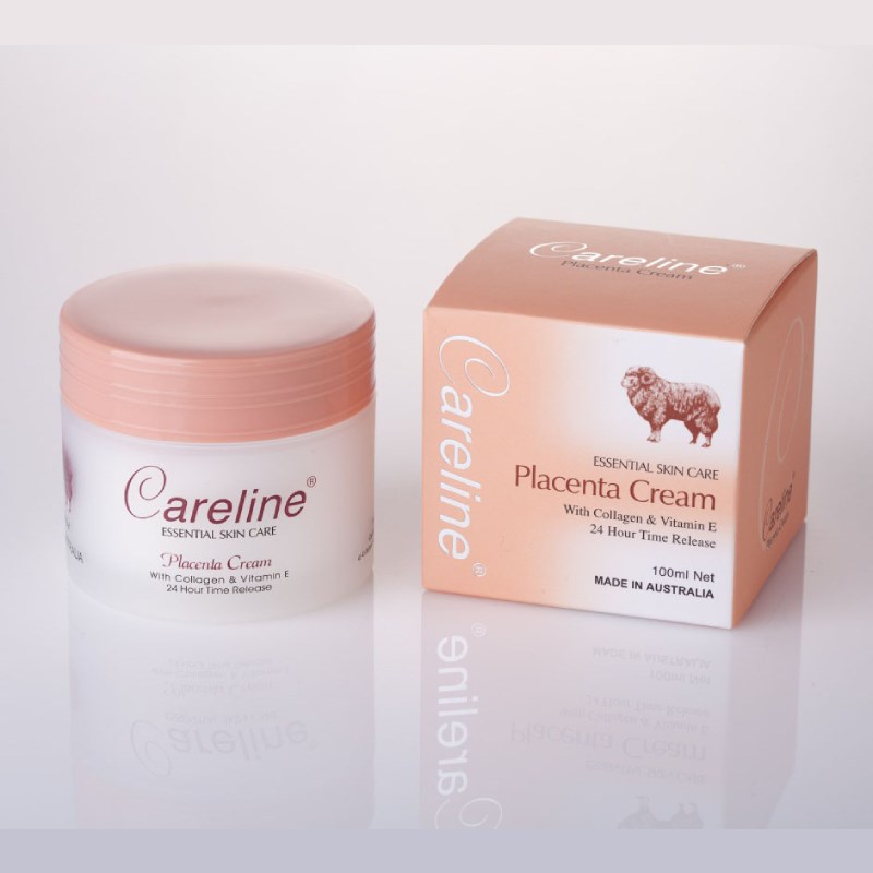 Careline Kem dưỡng nhau thai cừu Placenta Cream 100ml (Màu cam)