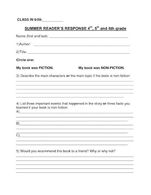 example of fourth grade book report | rxuxa