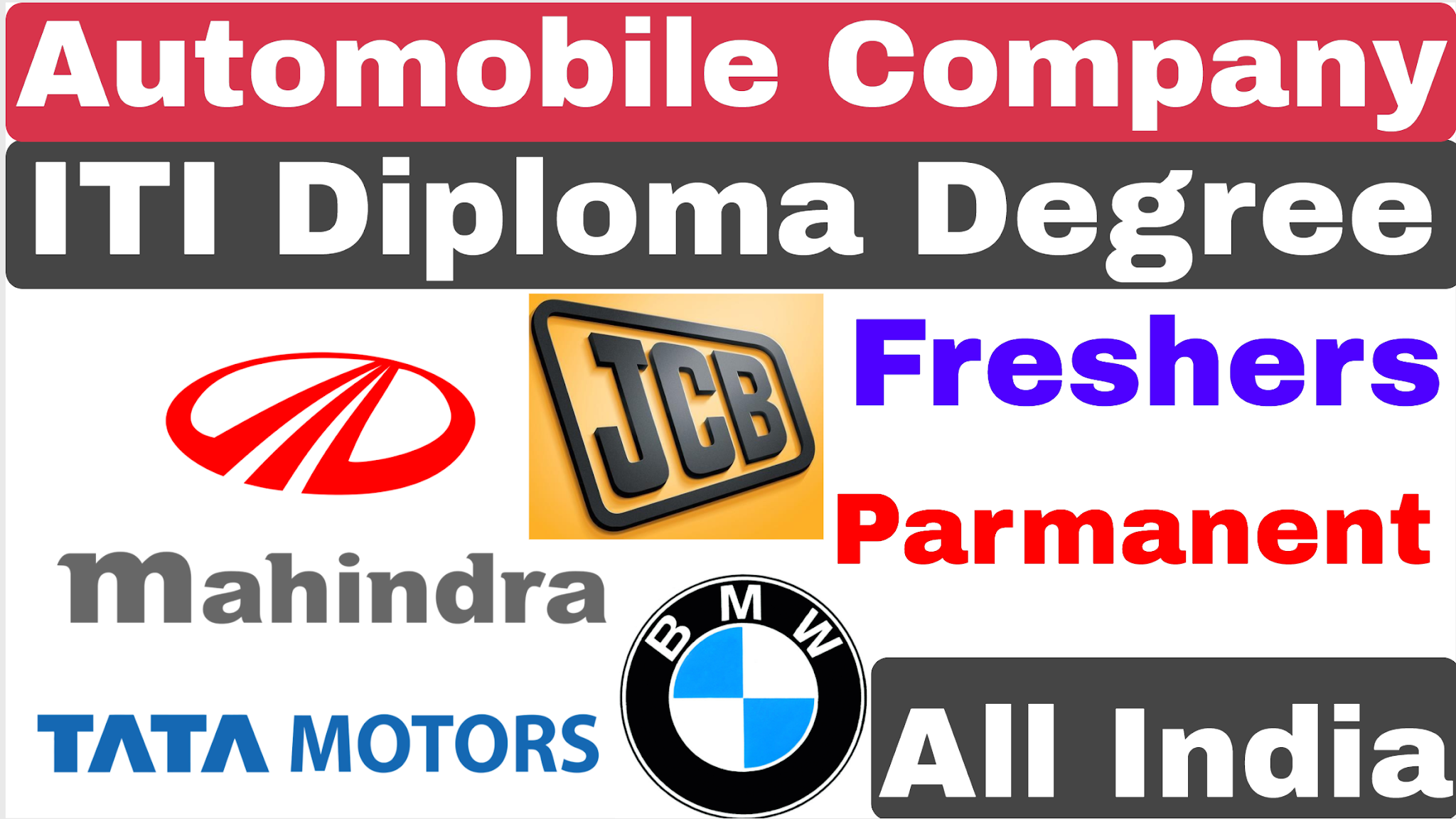 Automobile Company Recruitment Tata Motors Mahindra BMW Banco